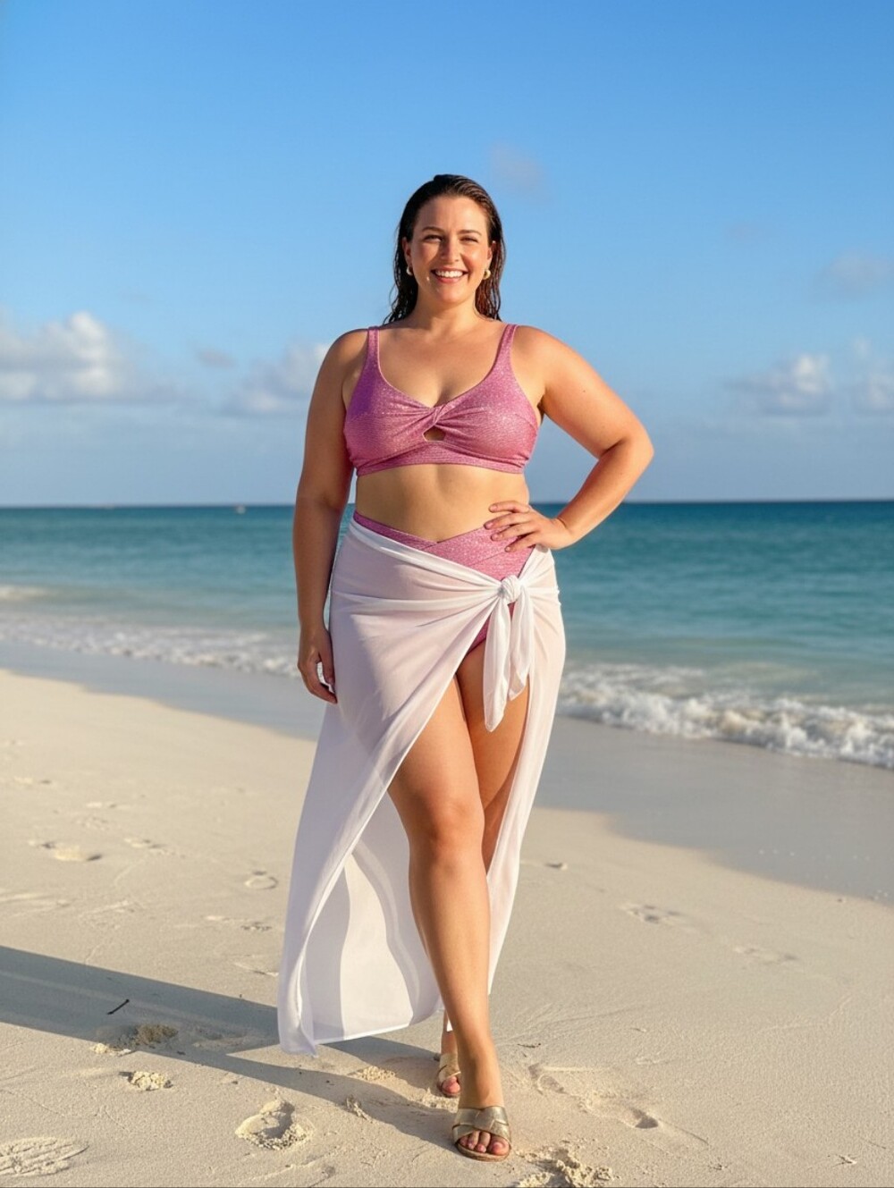 Pink and Black Bikini Set Size 3XL - Picture 5 of 5